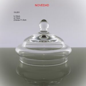 13-201 TOP-TAPA CRISTAL H:7 D:15 DBOCA:12,5CM